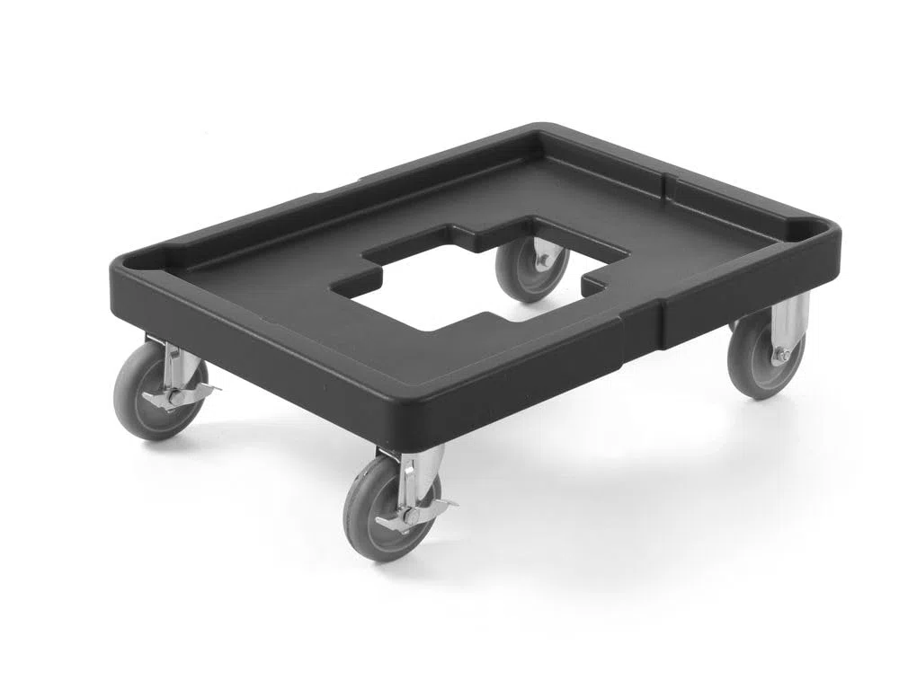 HENDI Carrello piattaforma con 4 ruote per contenitori isotermici AmerBox, 530x710x(H)230mm, PE