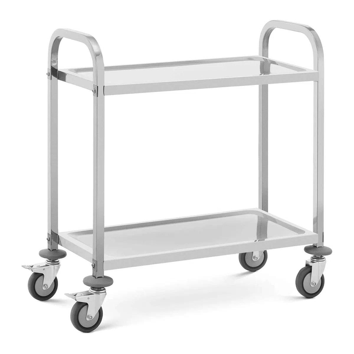 Royal Catering RCSW-105 Carrello da portata a 2 bordi, 95 x 50 cm, 64 kg, in acciaio inox, da cucina