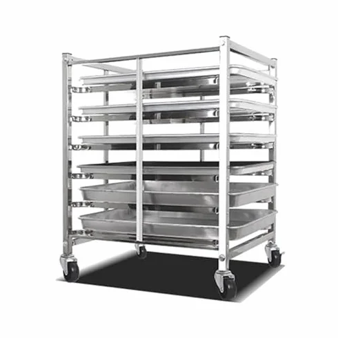 Rack velocità per panini da forno, vassoi per alimenti carrelli di raffreddamento per cottura commerciale e panetteria, carrello resistente in acciaio inossidabile per impasti per pane, pizza, vassoio