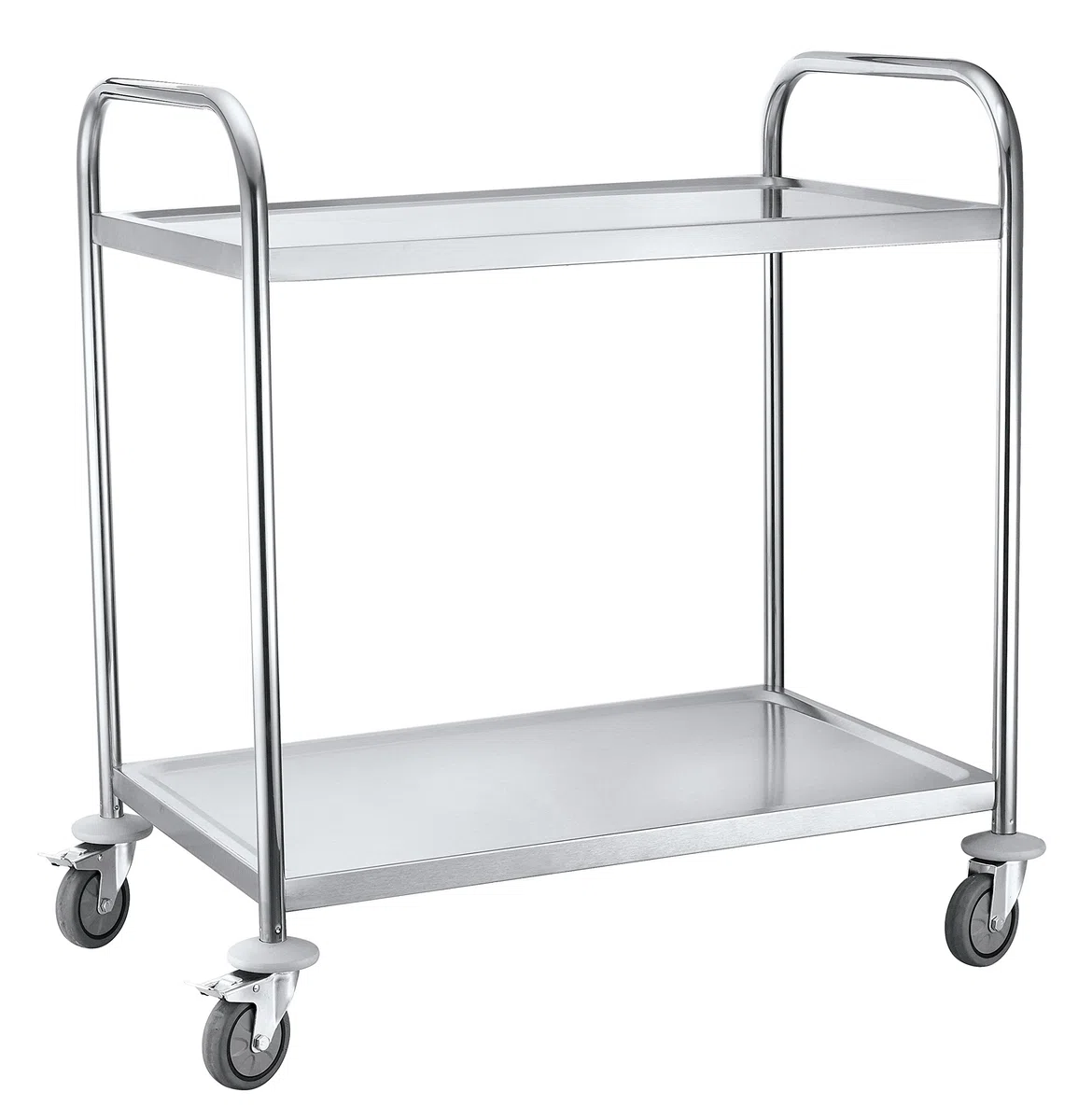 Iqe – Qualità industriale attrezzatura Ewh carrello in acciaio INOX 200 – 2 ripiani capacità 100 kg, 845 x 525 x 940 mm