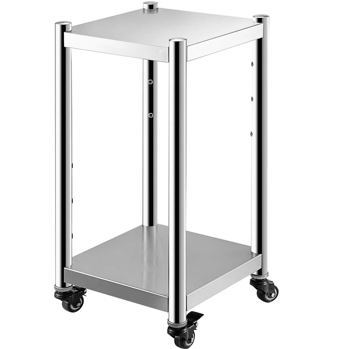 VEVOR Supporto per scaldariso 14" x 14" in acciaio inossidabile Supporto per scaldariso Supporto per attrezzature da cucina commerciale Scaldariso commerciale con ruote e due freni